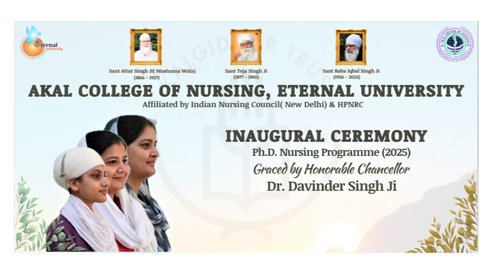 Akal College of Nursing, Eternal University Launches Ph.D. in Nursing Programme