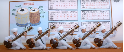 Various musical instruments performed by students
