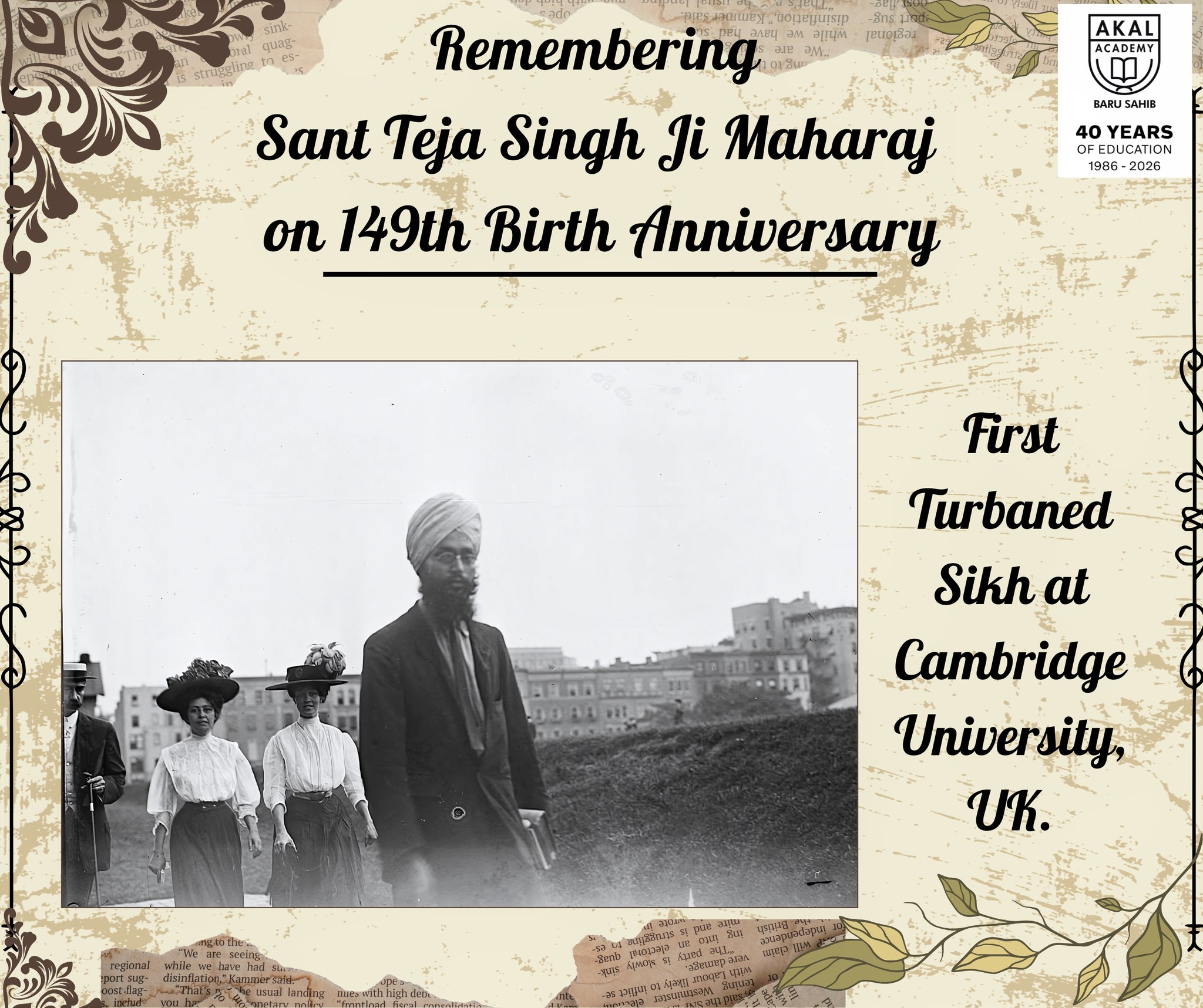 149th Birth Anniversary | Sant Teja Singh Ji – Messenger of World Peace through Value-Based Education Gallery Image