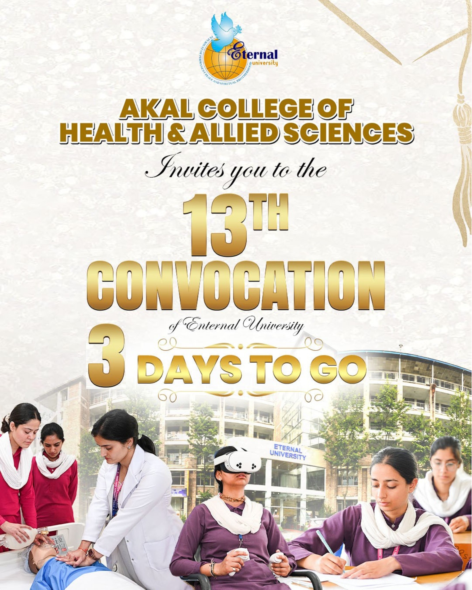 3 Days to Go | 13th Convocation Ceremony 2026 | Eternal University Gallery Image