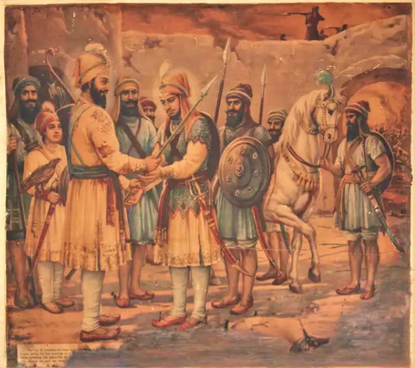The Battle of Chamkaur Sahib.  An unparalleled stand of 40 Sikhs against enemy forces numbering in lakhs. Gallery Image