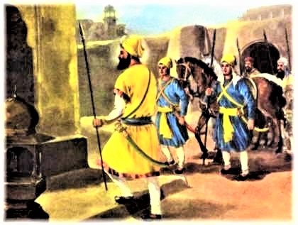 The Battle of Chamkaur Sahib.  An unparalleled stand of 40 Sikhs against enemy forces numbering in lakhs. Gallery Image